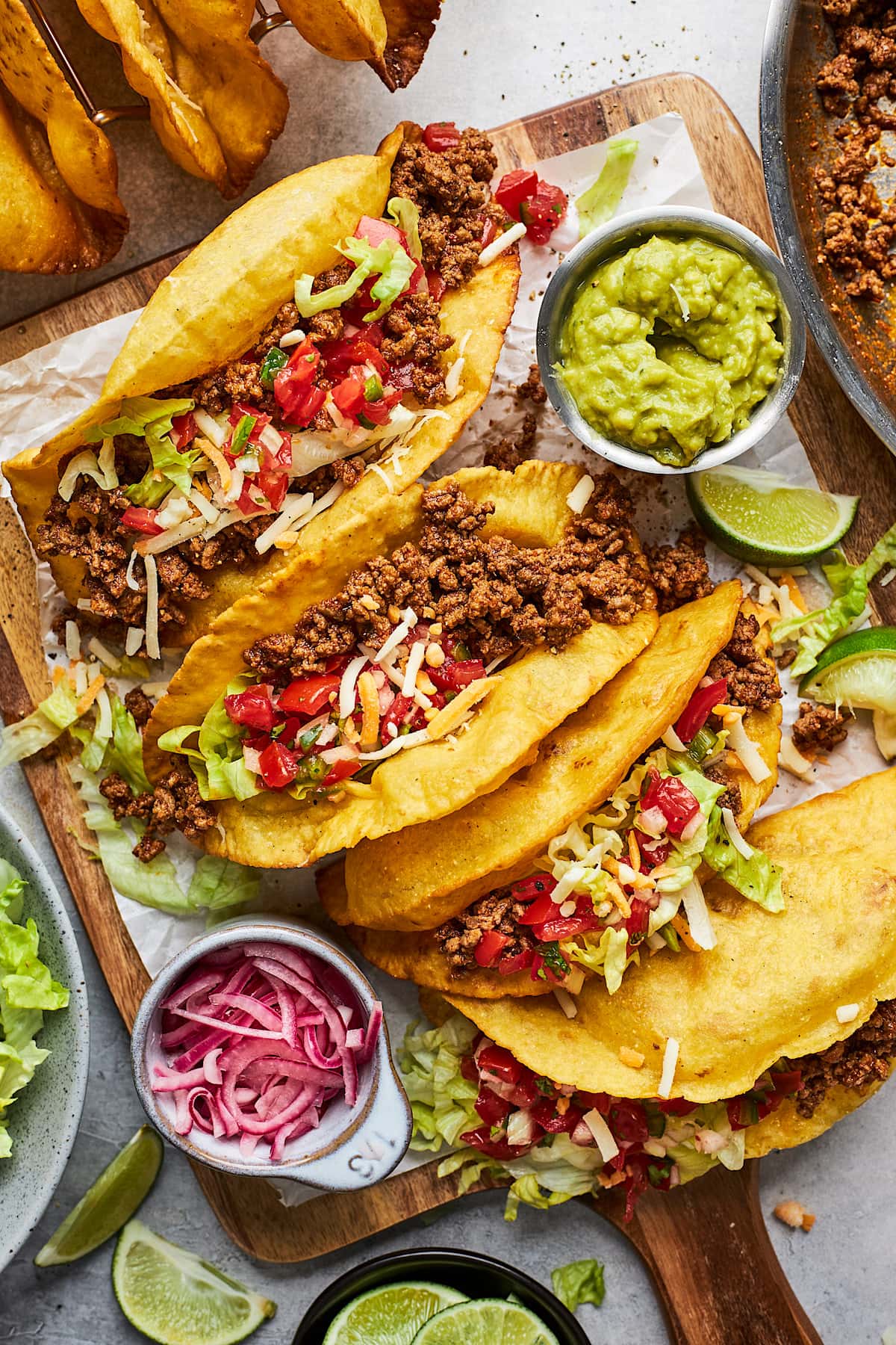 Ground Beef Tacos (Crispy or Soft)